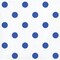 Party Central 2-Ply Polka Dots and Striped Disposable Beverage Napkins - 5" - Blue and White - Club Pack of 192